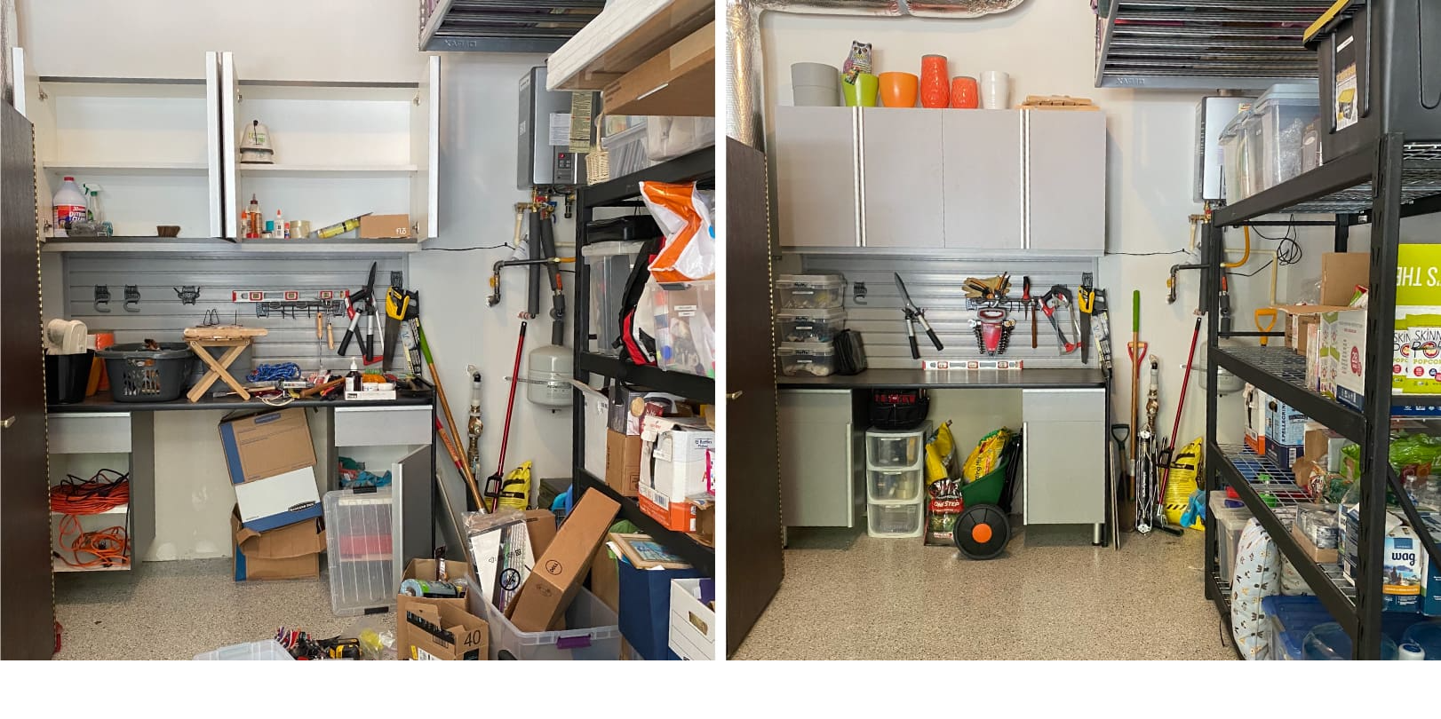 Garage before and after 1